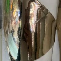 1m vải simili gương lót nhung khổ 1m4 màu đồng nhạt