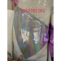 1m vải simili gương lót nhung khổ 1m4 màu như hình