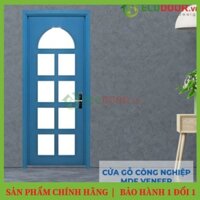 1M2 CỬA GỖ MDF VENEER P1R2 XANH DA TROI ECD Bao Gồm: Khung, Cánh, Nẹp Siêu Bền - Ecodoor
