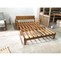1m2 Sofa Giường Kéo Đa Năng Thông Minh Hai Trong Một, Giường Kéo Gấp Gọn Chất Liệu Gỗ Thông Tiêu Chuẩn Châu Âu loại
