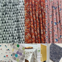 [1m5 x 2m Cao] Rèm dán vải canvas không đục khoan tường - nhiều mẫu RD152