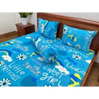 [1m6x2m nệm 30cm hoặc 1m8 x2m nệm 20-25cm] Bộ ga thun lạnh HQ 4 món
