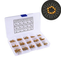 1nF 10nF 680pF 450 Pcs Kit 20pF 10pF 200pF 30pF 68pF Gốm Assortment Box 10pF-100nF Tụ Tập Tụ Khối