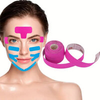 1PC 0.98inch * 196.85inch kinesiology băng, cho khuôn mặt V dòng cổ mắt nâng nhăn Remover Sticker băng, da mặt công cụ chăm sóc