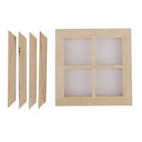 1pc 112 Scale Dollhouse Window Frame Miniature Decor Dollhouse Accessory