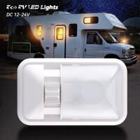 1pc 12V 24LED RV Xe Ô Tô Biển Trần Mái Vòm Đèn Có Công Tắc Xe Hơi Phụ Kiện Cho Thuyền Du Thuyền Cắm Trại