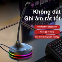 1PC 3 Cổng USB Game Đa chức năng Micro thu âm cho máy tính để bàn văn phòng Ghi âm cuộc gọi thoại bài học trực tuyến