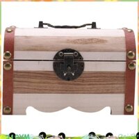 1pc Gỗ Heo Đất An Toàn Hộp Tiền Tiết Kiệm Có Khóa Khắc Gỗ Handmade Đồng Xu Hộp Bảo Quản Chất Lượng Cao youyilu