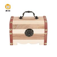 1pc Gỗ Heo Đất An Toàn Hộp Tiền Tiết Kiệm Có Khóa Khắc Gỗ Handmade Đồng Xu Hộp Bảo Quản Chất Lượng Cao