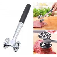 1Pc round Stainless  Meat Hammer, Multi Sided Meat Tenderizer Mallet  Hang Hole for Easy Storage Hand Wash
