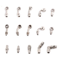 1pc universal an3 xe máy xe máy xe máy phanh thủy lực đường ống dầu banjo lắp xe bằng thép không gỉ được sửa đổi phanh thẳng ống xoay kết thúc bộ điều hợp ống phanh đầu nối m10x