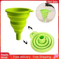 1PCS Collapsible Funnel Portable Silicon Kitchen Funnel Hopper Cooking Kitchen Gadgets