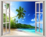 Tranh dán tường cửa sổ 3D Vạn Tường VT0001B