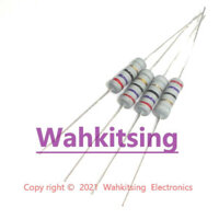 1W 500 PCS 5% điện trở màng carbon 0,1R~22M Ohm: 100K 120K 150K 180K 200K 220K 240K 270K 300