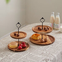 2 / 3 Tầng Cupcake Đứng Gỗ Tầng Phục Vụ Khay Cupcake Tháp Phục Vụ Màn Hình Món Tráng Miệng Bánh Quy Kẹo Buffet Giá Đỡ Cho Gia Đình Tiệc Trà Tiệc Cưới Trang Trại Trang Trí Tiệc Trà Trang Trí