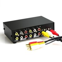 2 / 4Way RCA Composite AV Switch 4x1 2x1 RCA AV Swithcer Công tắc chọn Video âm thanh cho đầu DVD STB HDTV VCD VCR Bộ chuyển đổi