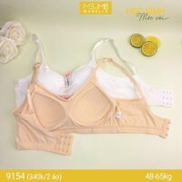 2 Áo Lá Học Sinh Cotton Mút Mỏng Móc Cài Dây Áo Ngực Tăng Giảm Thấm Hút Mồ Hôi