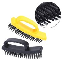 2 Bàn chải dây thép Bàn chải đánh bóng khử rỉ công nghiệp Bàn chải làm sạch