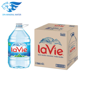 2 bình nước khoáng LaVie 6 lít