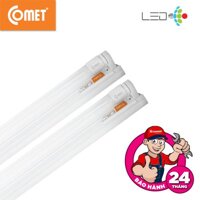 2 Bộ đèn Batten Tube Led Comet SLBT106/G 9W thân máng bằng Nhôm cao cấp bóng tube led thủy tinh Ánh sáng liên tục không nhấp nháy Tuổi thọ 25.000 giờ tiết kiệm năng lượng. [bonus]