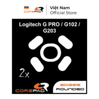 2 Bộ Feet chuột PTFE Corepad Skatez PRO Logitech G102 / Logitech G203 / Logitech G PRO Wired / Logitech G PRO HERO Wired