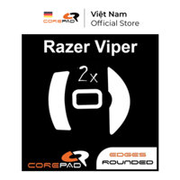 2 Bộ Feet chuột PTFE Corepad Skatez PRO Razer Viper / Razer Viper 8KHz - Hàng Chính Hãng