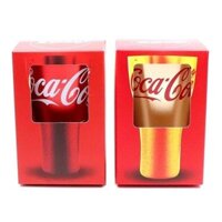 2 Bộ hộp quà tặng Coca-Cola phiên bản kỷ niệm cốc nhôm cốc kim loại cốc Coca trang trí/cốc nước/cốc nước trái cây