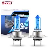 2 Bóng Đèn Halogen Siêu Sáng H1 H3 H4 H7 H8 H11 9006 Đèn Halogen Đèn Sương Mù 55W 12V 5000K Xe Máy Đèn Pha Ô Tô