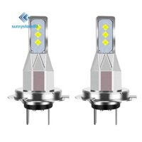2 Bóng Đèn LED Xe Máy Đèn Pha 20000LM 6000K Ánh Sáng Trắng 80W 6SMD Bóng Đèn Ô Tô Đèn Sương Mù Biến Tín Hiệu