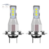 2 Bóng Đèn LED Xe Máy Đèn Pha 20000LM 6000K Ánh Sáng Trắng 80W 6SMD Bóng Đèn Ô Tô Đèn Sương Mù Biến Tín Hiệu