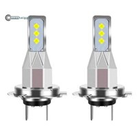 2 Bóng Đèn LED Xe Máy Đèn Pha 20000LM 6000K Ánh Sáng Trắng 80W 6SMD Bóng Đèn Ô Tô Đèn Sương Mù Biến Tín Hiệu