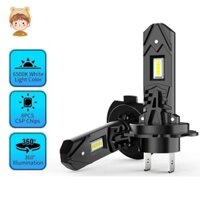 2 Bóng Đèn Pha Led Mini H7 Cho Xe Ô Tô Đèn Pha Điốt Tự Động Đèn H7 Led 50W 65000K 16000LM Nhôm Chống Thấm Nước YKD0377