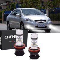 2 Bóng Đèn Sương Mù H11 H8 Cho Xe Toyota Vios 2007-2013 Sáng 6000K