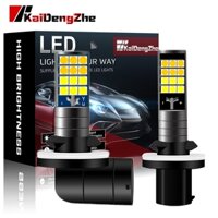 2 cái 24LED Đèn sương mù LED màu kép cho ô tô H27 Bóng đèn LED 881 880 LED Đèn sương mù