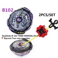 2 CÁI Beyblade BURST Twin Nemesis / Noctemis B-102 + Bộ phóng hai chiều