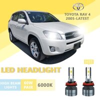 2 CÁI CHO TOYOTA Rav 4-2005-latest H11 LED Siêu Sáng Hi / Lo Beam Đèn Pha Đèn LED Bóng Đèn Pha Ánh Sáng Trắng