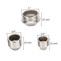 2 Cái Đầu Cắm Ren Đực 1/2 "3/4" 1 "Bằng Thép Không Gỉ Phụ Kiện Đường Ống Dẫn Nước