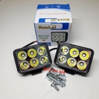 [2 cái] Đèn pha Led Runlai 18w trợ sáng xe máy, xe điện, xe tải, xe ba gác