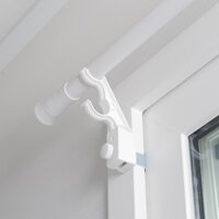 [2 CÁI] Giá đỡ thanh treo rèm không khoan, có thể điều chỉnh cho thanh 2-3.5cm, lắp đặt dễ dàng