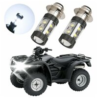 2 cái h6 / p15d led đèn pha xe máy bóng đèn led siêu sáng cho yamaha yfz450r rhino 700 raptor yfm660 trx đèn pha