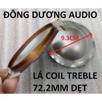 2 CÁI LÁ COIL TREBLE 750 72.2MM DẸT MÀNG TITAN - CÔN TRÉP 750