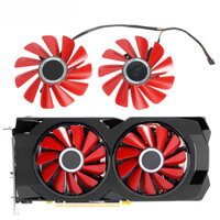 2 Cái / lốc Dành Cho HIS / SAPPHIRE / XFX RX 570 RS RX470 RX480 Card Đồ Họa Quạt Làm Mát Thay Thế 85MM FY09010H12LPB Video Card Fan