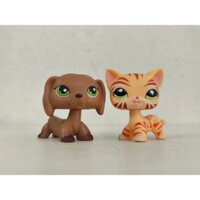 2 Cái / lốc Littlest Pet Shop Chó Mèo #139#1451 Nhân vật LPS động vật