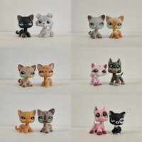 2 Cái / lốc LPS Đồ Chơi Thú Cưng Cửa Hàng Mèo Chó Littlest Pet Shop Đồ Chơi Trẻ Em #1119