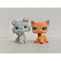 2 Cái / lốc LPS Đồ Chơi Littlest Pet Shop Chó Mèo #363#1643 Nhân Vật Động Vật