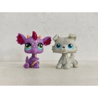 2 Cái / lốc LPS Đồ Chơi Littlest Pet Shop Chó Rồng #2660#363 Nhân vật động vật