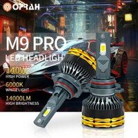 ((2 CÁI) M9 PRO 140W Đèn pha LED H4 siêu sáng công suất cao 3570 Đèn pha H1 H3 H8 / H11 / H16 HB3 / 9005 HB4 / 9006 Bóng đèn pha ô tô Bóng đèn chùm cao / thấp 12V