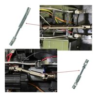 2 cái rc xe hơi trục truyền động kim loại cho lambda tech full scale p06 unimog parts