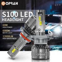 ((2 CÁI) S100 60W Đèn pha LED H4 siêu sáng công suất cao 3570 Đèn pha H1 H7 H8 / H11 HB3 / 9005 HB4 / 9006 Bóng đèn pha ô tô Bóng đèn chùm xa / thấp