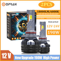 (2 CÁI) S85 190W Đèn pha LED ô tô siêu sáng công suất cao 3570 H4 LED H1 H7 H8 / H11 HB3 / 9005 HB4 / 9006 Bóng đèn pha ô tô Đèn sương mù